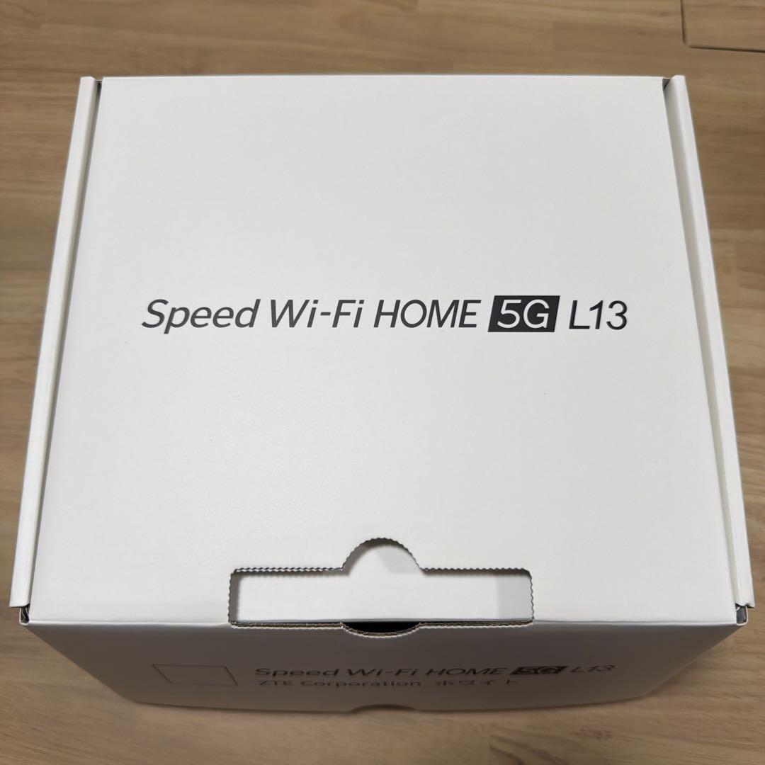 美品 Speed Wi-Fi  5G L13 ホワイト ルーター