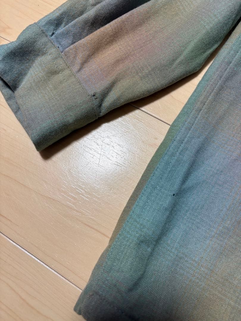 Pendleton ボードシャツ オンブレ 青 緑 シャツ