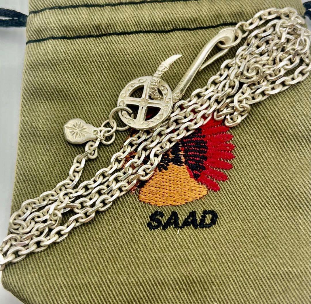 超美品サード シルバー925ホイールイーグルクロウフックチェーン 約58センチ