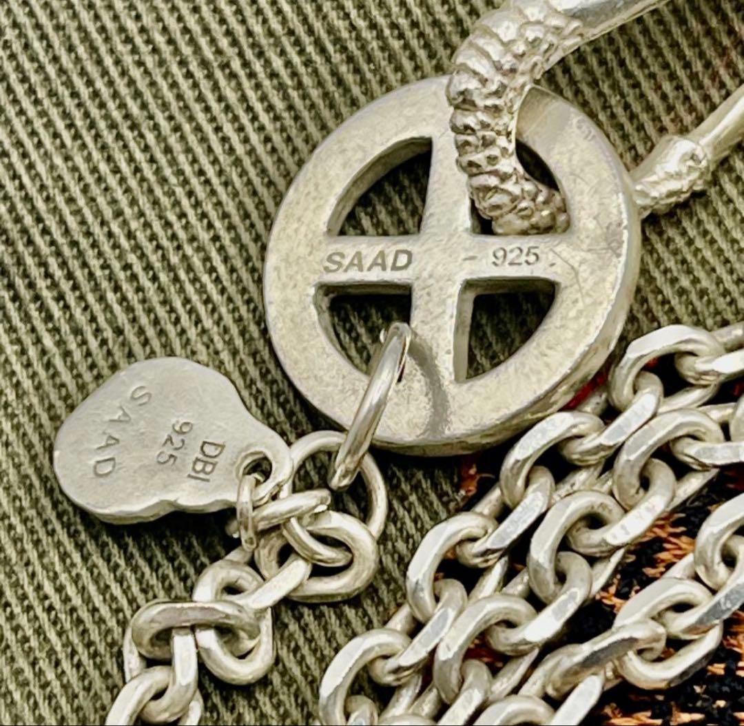 超美品サード シルバー925ホイールイーグルクロウフックチェーン 約58センチ