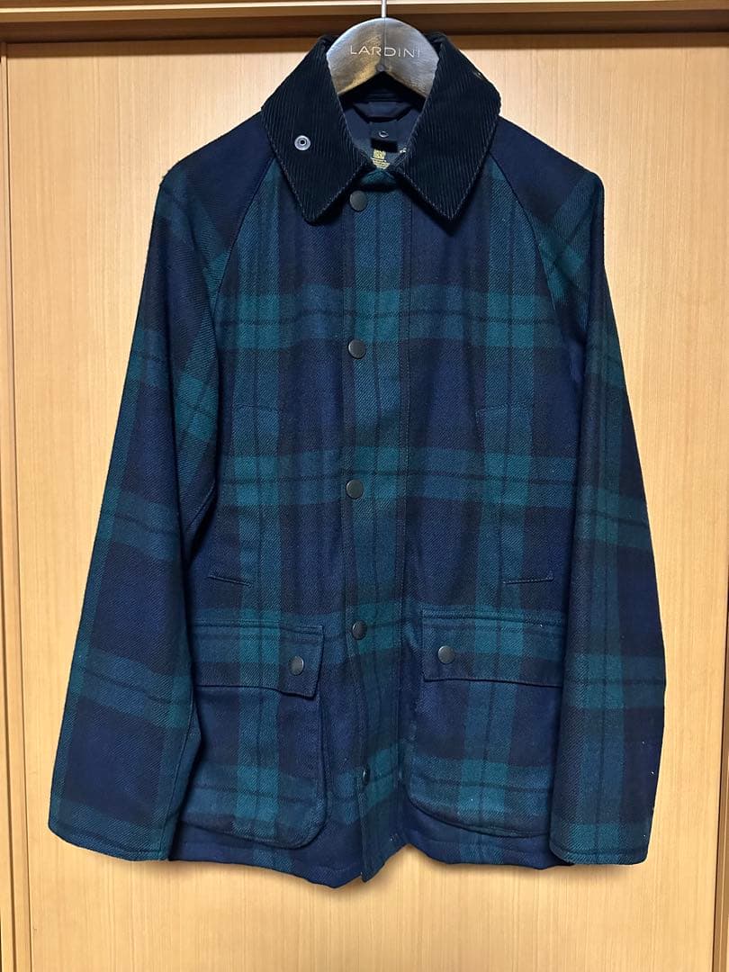 Barbour バブアー BEDALE SL ウール タータンチェック36 美品