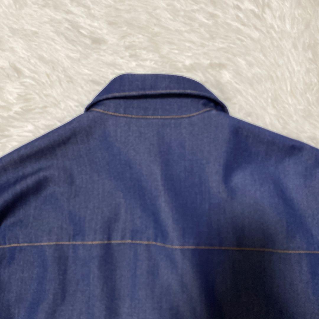 【美品】 ラグナムーン　柳橋唯コラボ　ワイドスリーブタイネック シャツ