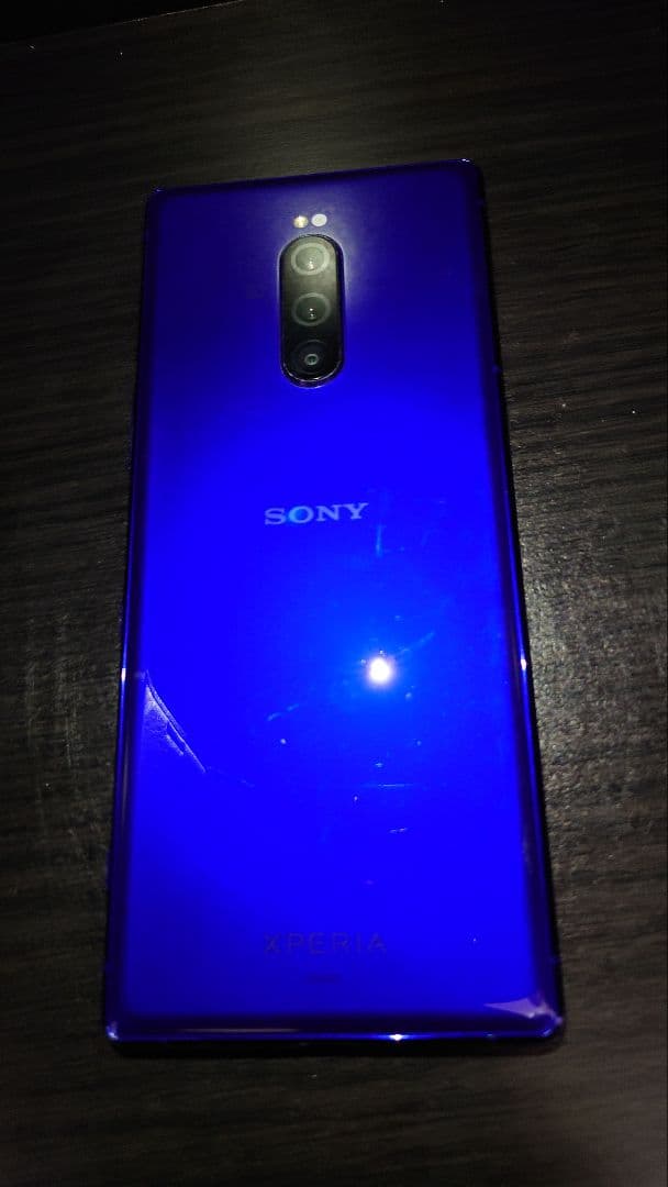 SONY Xperia1 SOV40 SIMロック解除済　状態良　新品手帳付