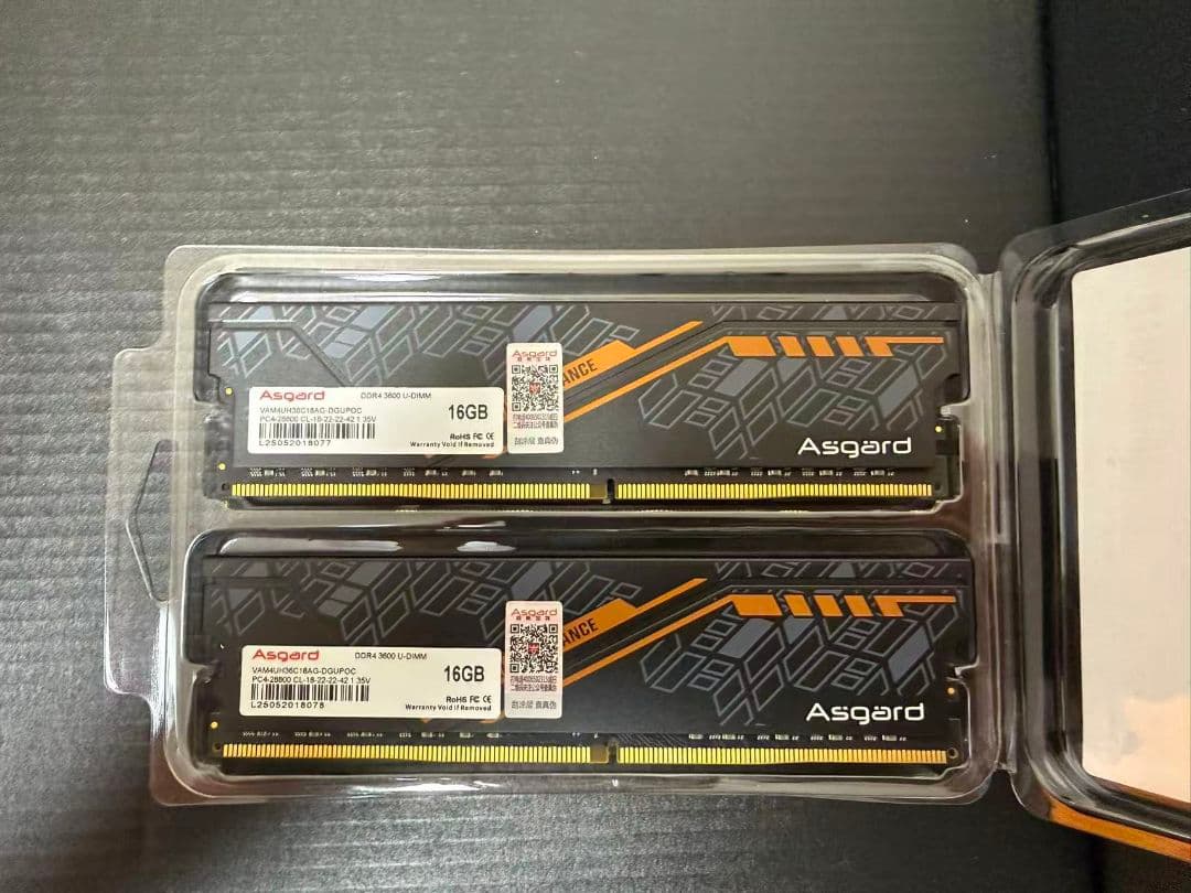 新品 Asgard DDR4 3200 メモリー 32GB 値下可