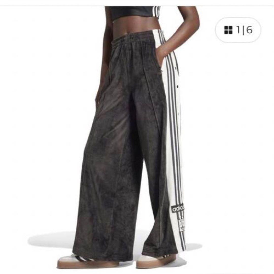 新品XL⭐️adidasアディブレイク ベロア　パンツ ブラック 重盛さと美