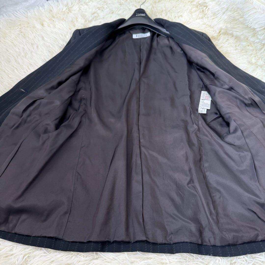 大きいサイズ✨マレーラ ストライプ セットアップスーツ 46 2XL ジャケット