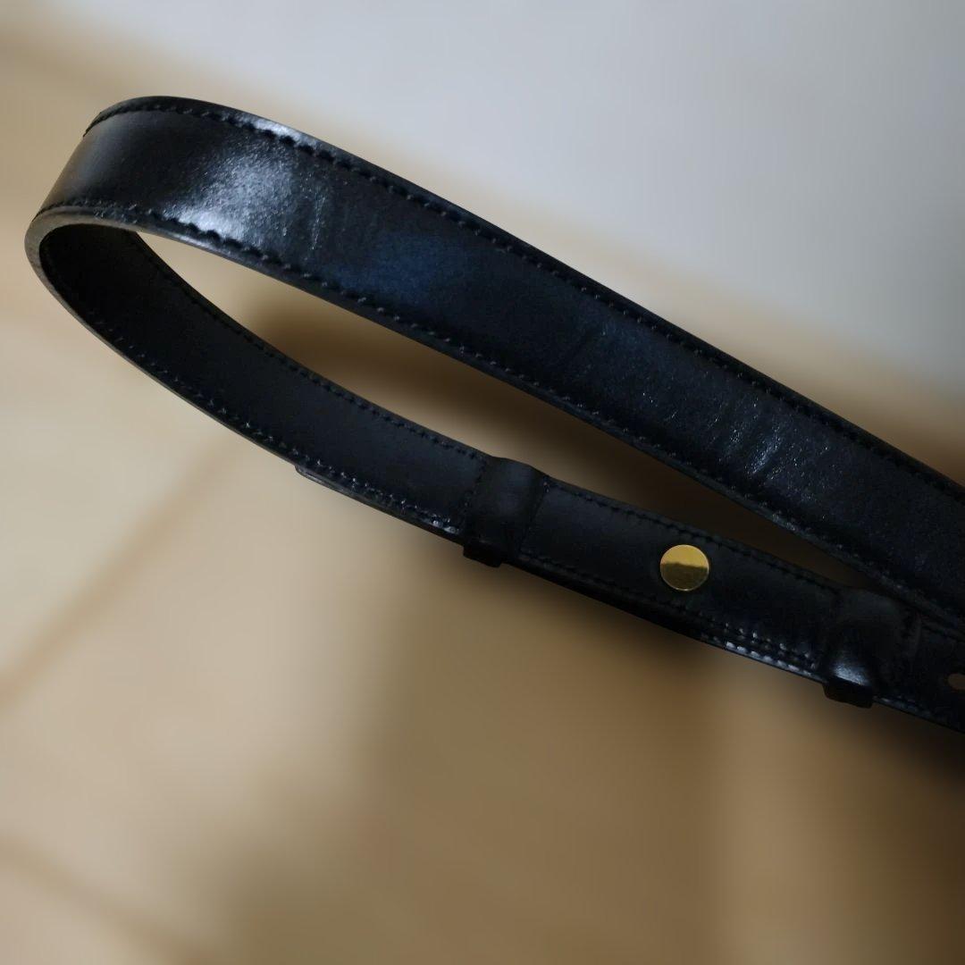 CELINEブラックドットパターンボディウエストバッグ