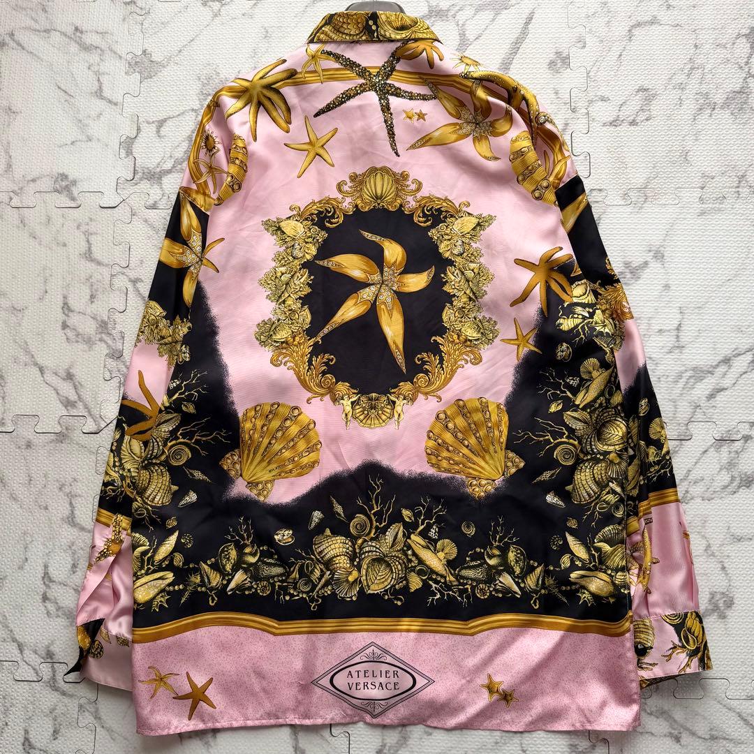 トップス 90s GIANNI VERSACE ATELIER Silk Shirt 48