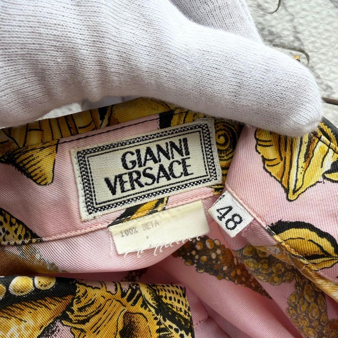 トップス 90s GIANNI VERSACE ATELIER Silk Shirt 48