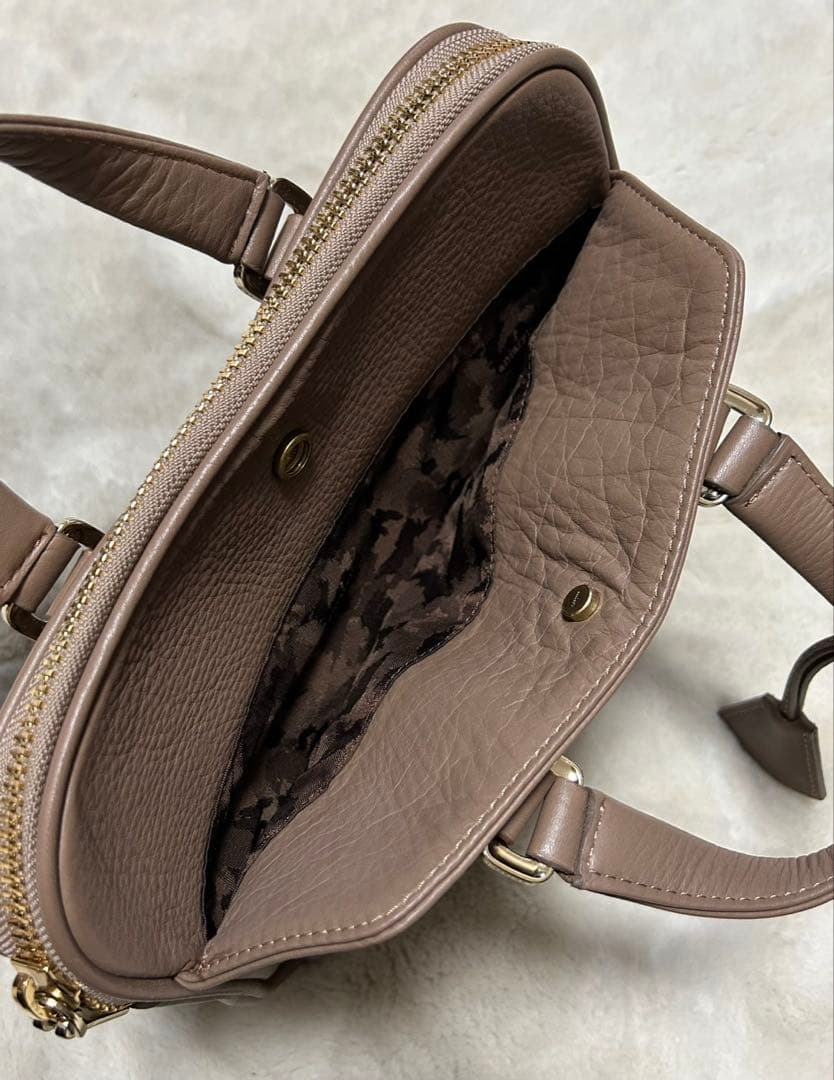 aniary/アニアリ/ミニブリーフケース/シュリンクレザー/トープ/バッグ