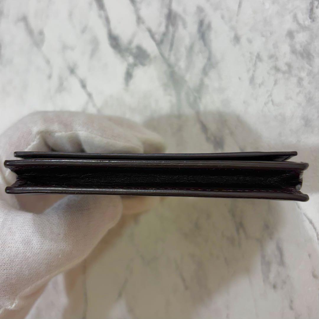 【美品】 ボッテガヴェネタ ケース イントレチャート ダークブラウン