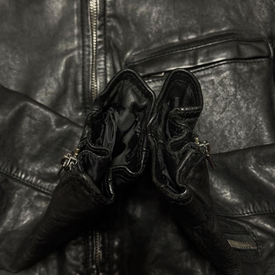 EDGE RUPERT Horse Lether Jacket ブラック M