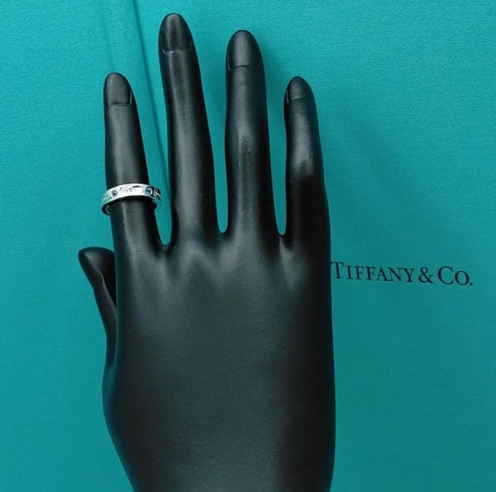 ●SALE●【ティファニー】１８３７　ナロー　サファイア　２P　リング　７号