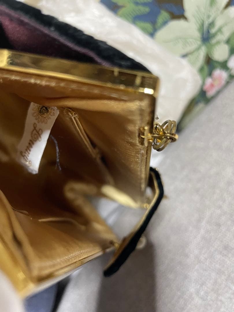 ビンテージビーズ　クラッチバッグ