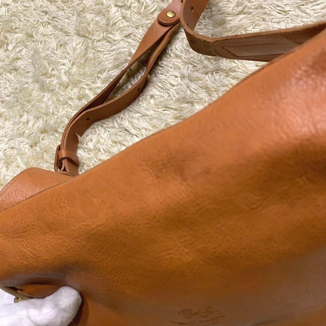 美品✨イルビゾンテ バムバック ボディバッグ レザー ブラウン