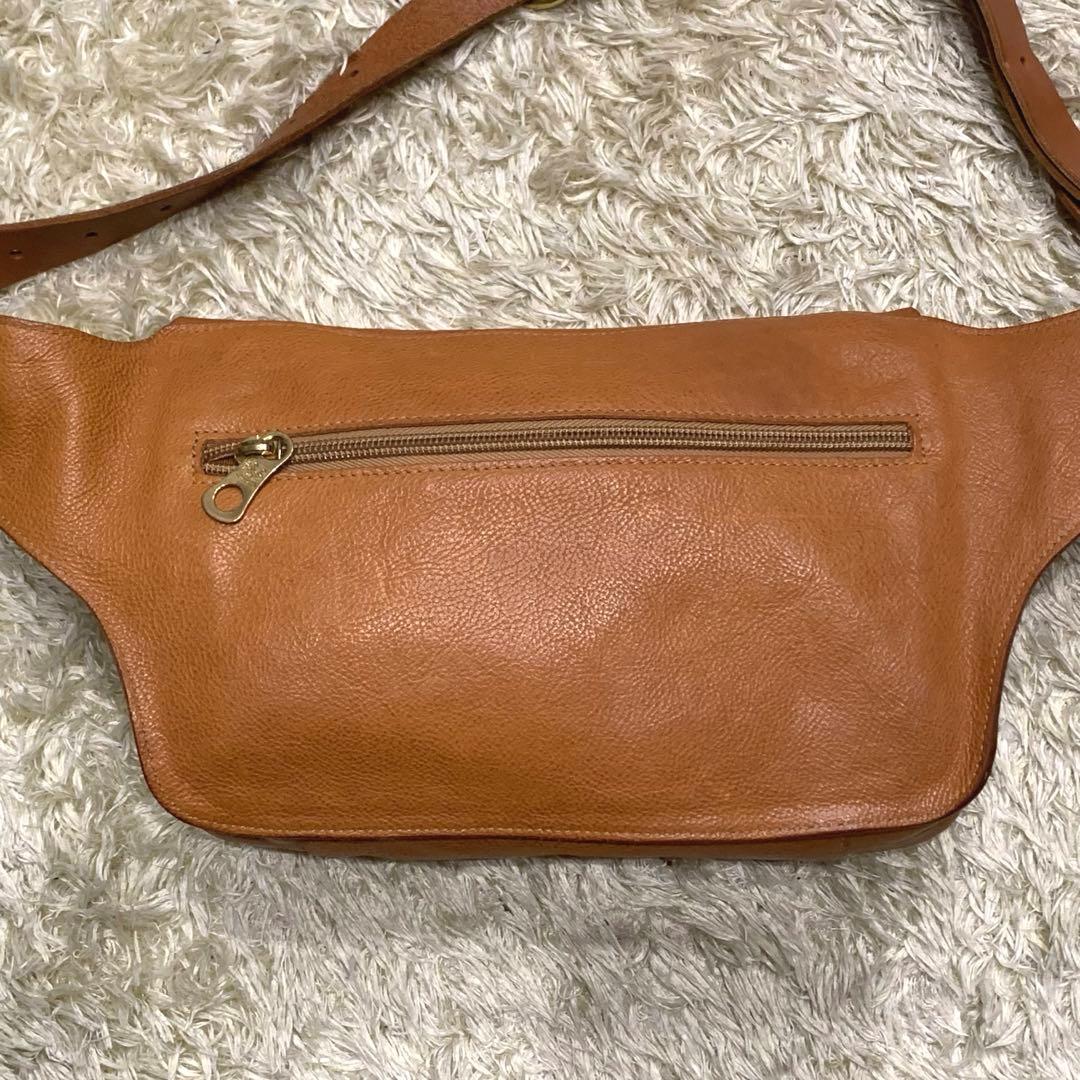 美品✨イルビゾンテ バムバック ボディバッグ レザー ブラウン