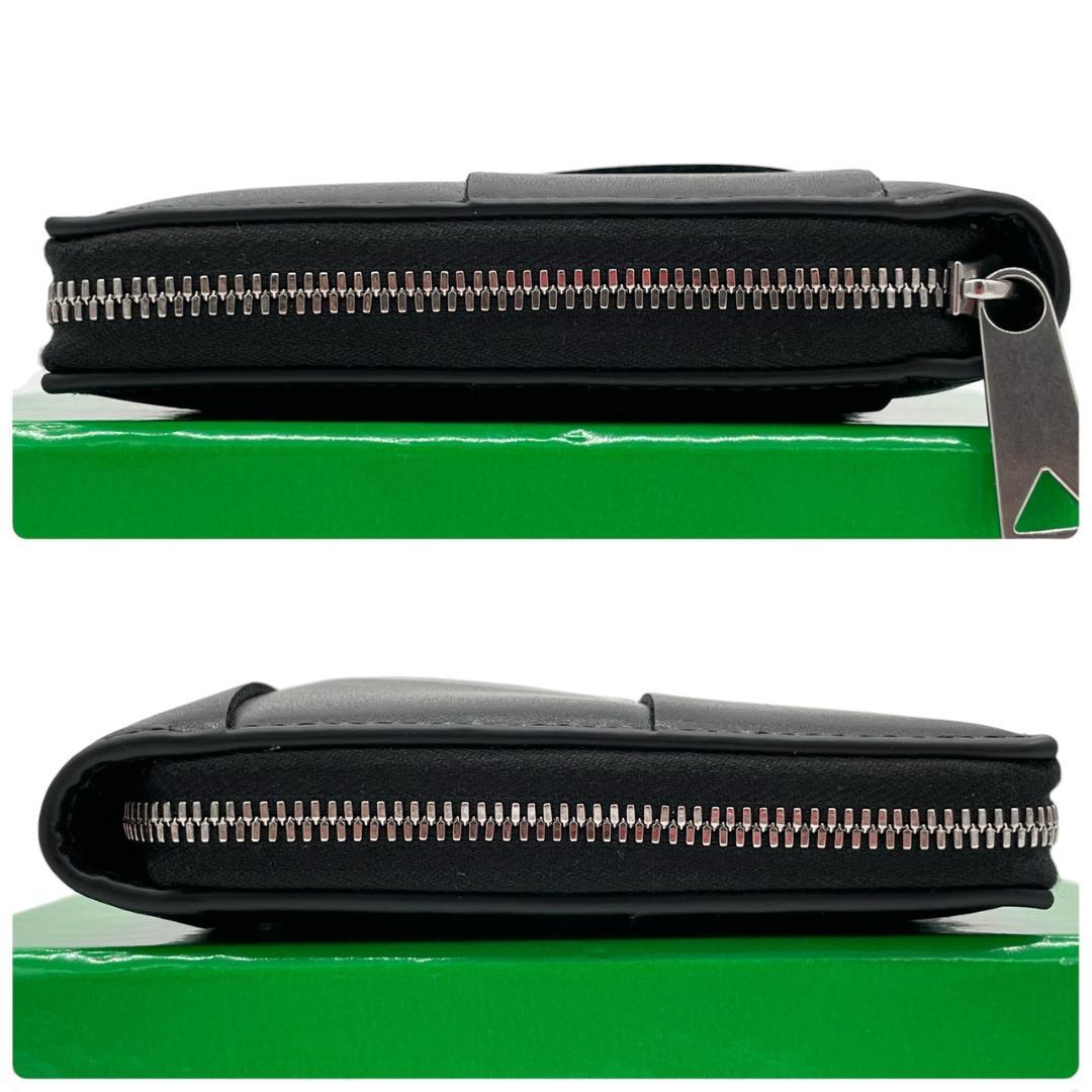 【未使用】ボッテガ マキシイントレチャート カセット ラウンドファスナー長財布