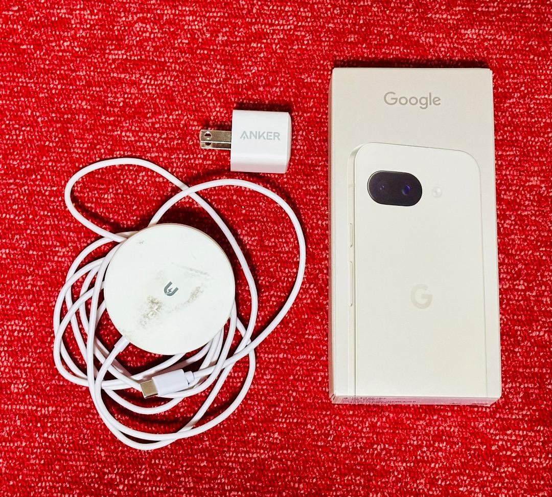 【新品未使用】Google Pixel9a Porcelain（白）付属品付き