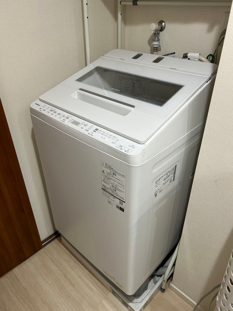 HITACHI 縦型洗濯機 ホワイト　BW-X120K