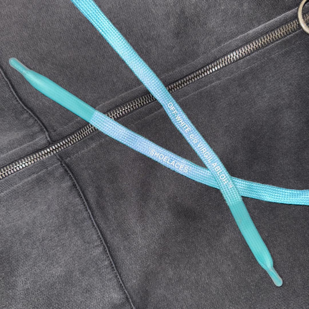 【入手困難モデル☆即完売】オフホワイト クロスアロー刺繍 フルジップパーカー