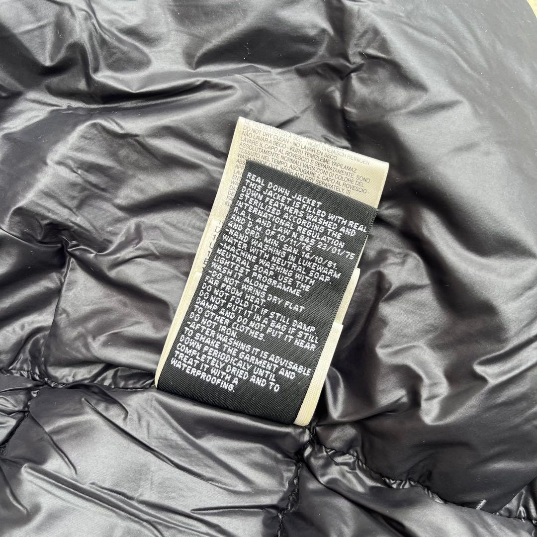 【金タグ】DIESEL ディーゼル ダウンジャケット ロゴパッチ 黒 M