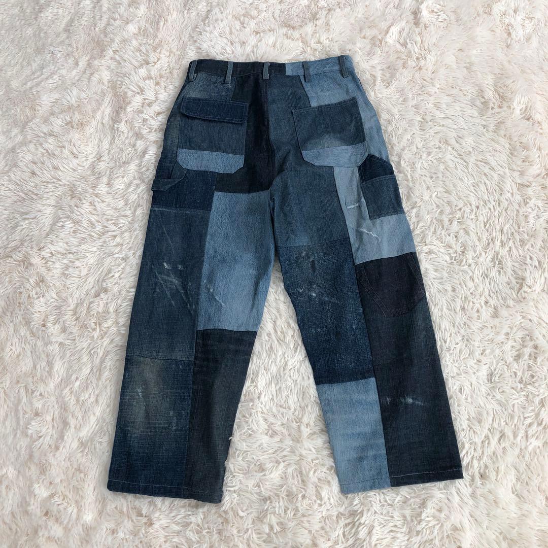 MR.REMAKE MAN.　ダメージ加工パッチワークデニムパンツ再構築リメイク