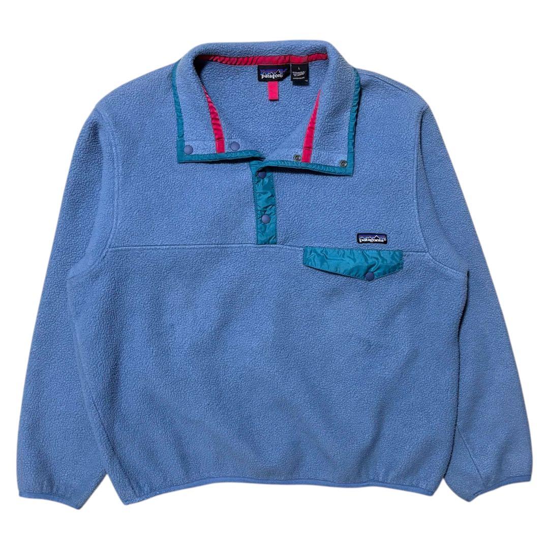 激レア 極美品 90s Patagonia パタゴニア スナップT シンチラ水色