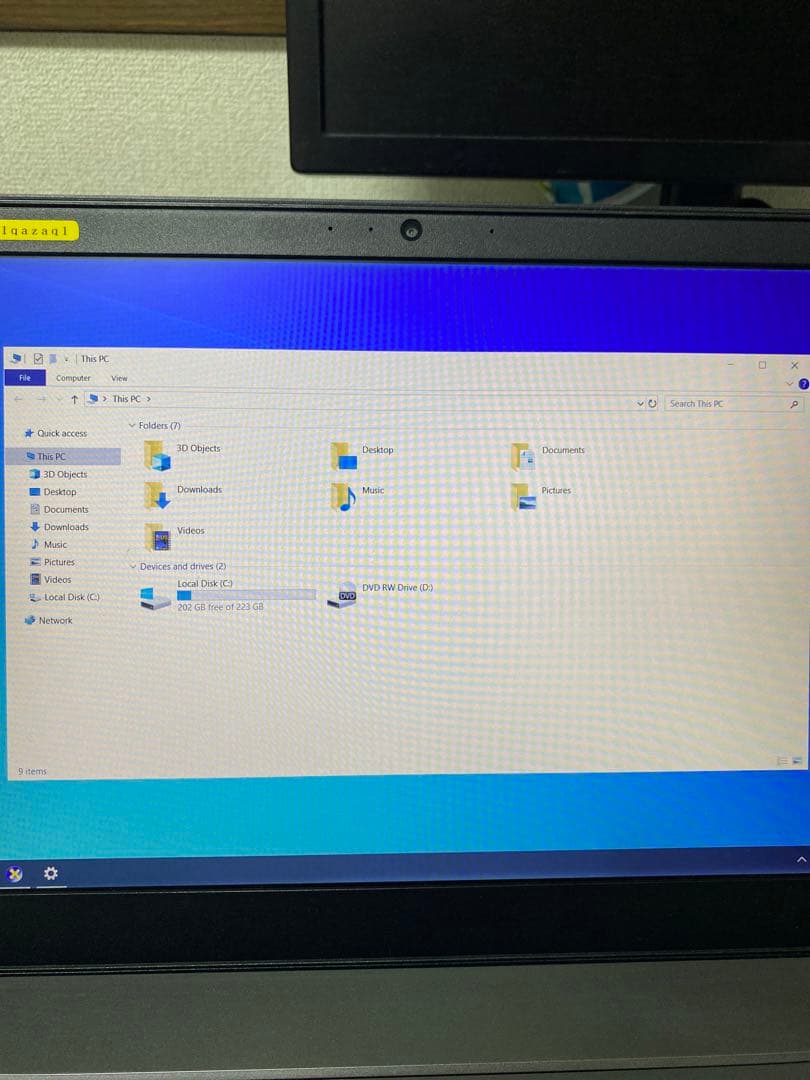 Intel Core i7 15.6インチノートPC