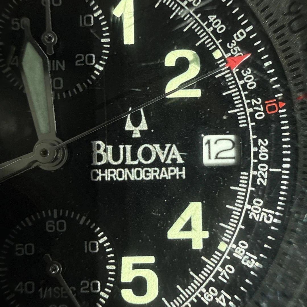 g*1様 Bulova クロノグラフ フスモセコデイト46111 メンズ 202