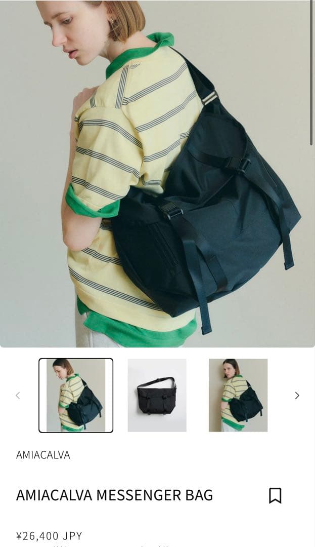 バッグ AMIACALVA MESSENGER BAG