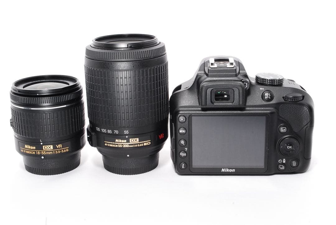 WiFi楽々転送◆Nikon D3400◆一眼レフカメラ◆高級レンズ◆すぐ使える