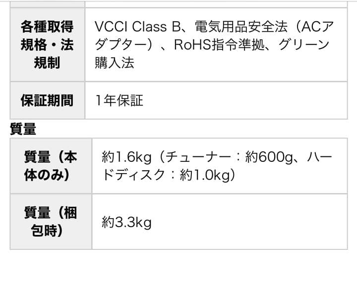 I・O DATA HVT-4KBC2T 録画用 HDD