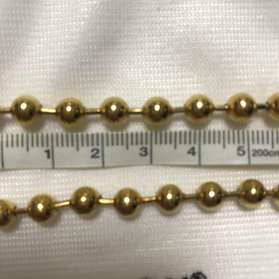 【AMBUSH 】ボールチェーンネックレス　ゴールド