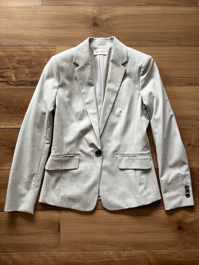 PLST プラステ セットアップ パンツスーツ ライトグレー XS