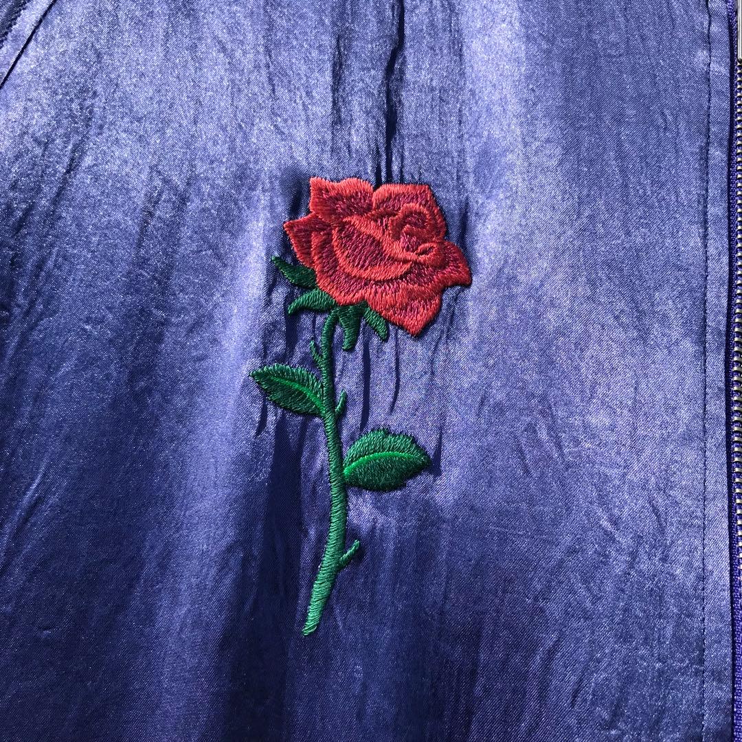 ブラックウィドー　スカジャン　L　パープル