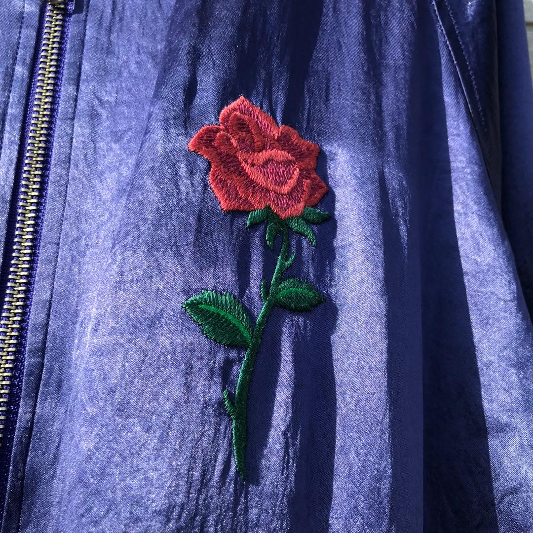 ブラックウィドー　スカジャン　L　パープル