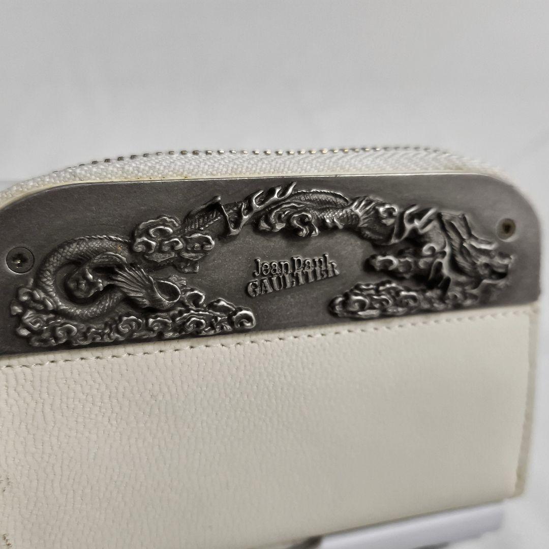 希少ビンテージ！　ジャンポールゴルチエ　龍　ドラゴン　白レザー　ケース