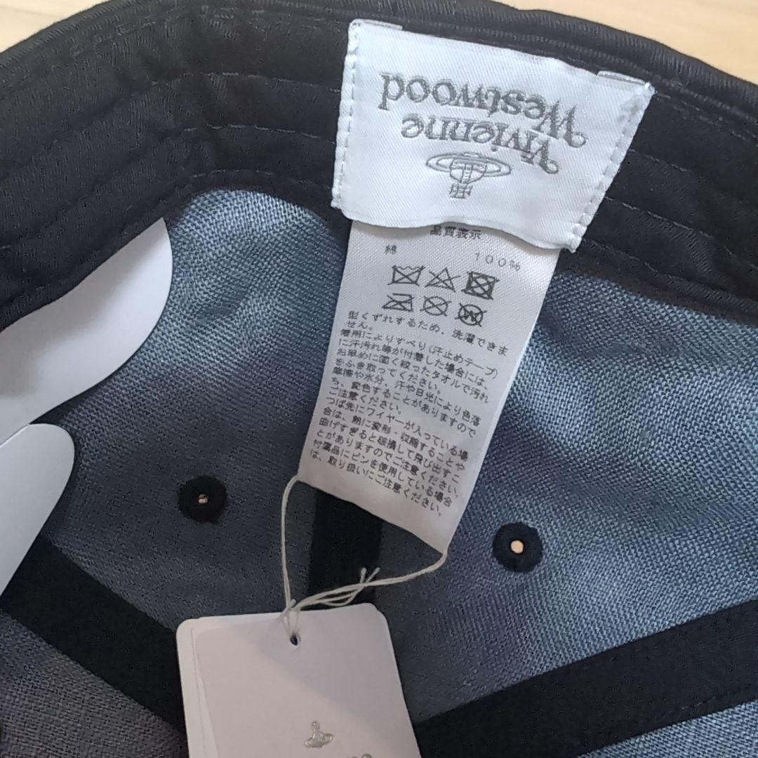 新品　ヴィヴィアンウエストウッド　キャップ　帽子　オーブロゴ　刺繍　黒