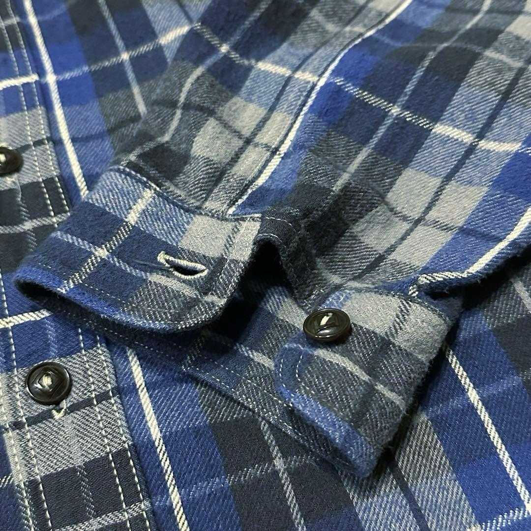 ウエアハウス 山ポケ ガチャポケ マチ付き フランネルシャツ ワークシャツ L