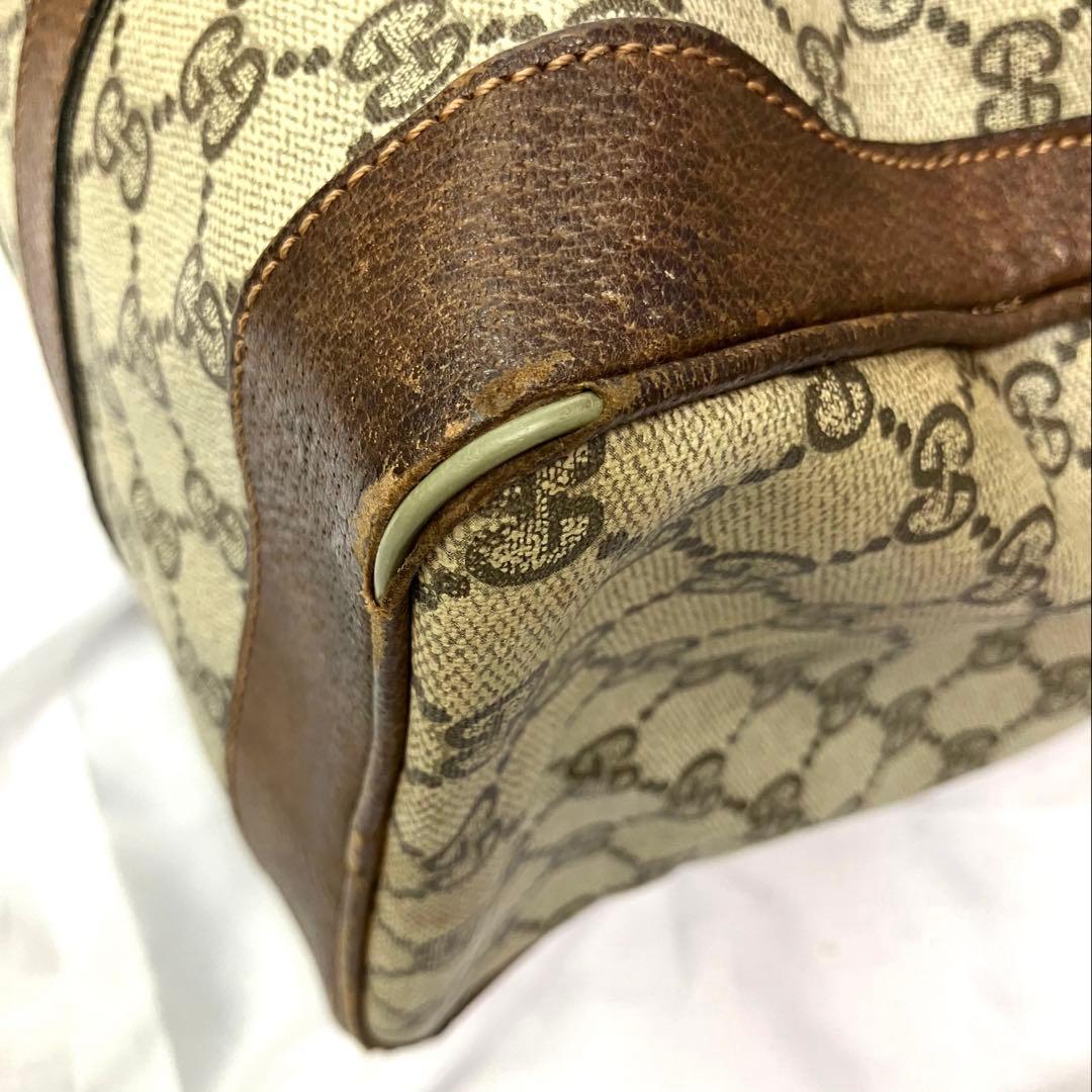 GUCCI グッチ　ボストンバッグ GG柄　シェリーライン