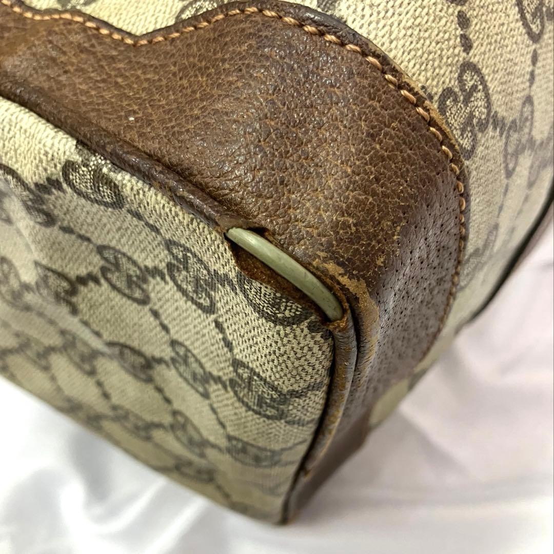 GUCCI グッチ　ボストンバッグ GG柄　シェリーライン
