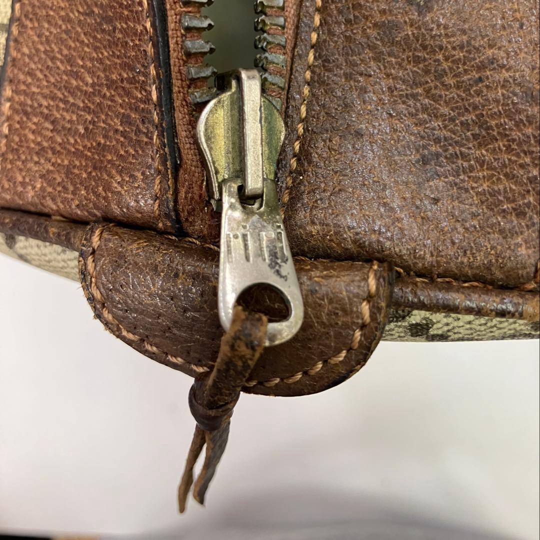 GUCCI グッチ　ボストンバッグ GG柄　シェリーライン