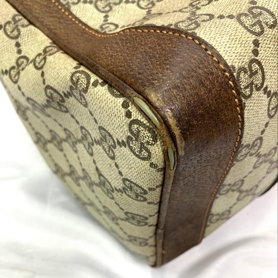 GUCCI グッチ　ボストンバッグ GG柄　シェリーライン