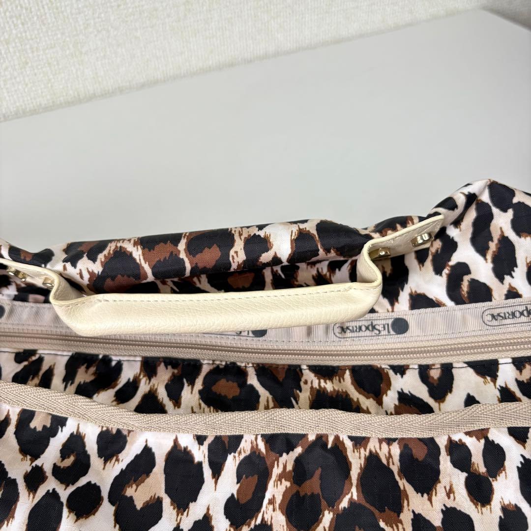 レスポートサック　メゾンドリーファー　パッキングバッグ　特大　豹柄　レオパード柄