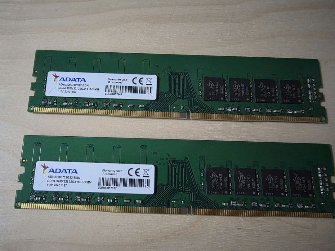DDR4-3200 32GB×2（64GB）