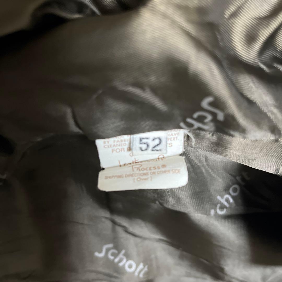 52size schott 本革レザーフライトジャケット