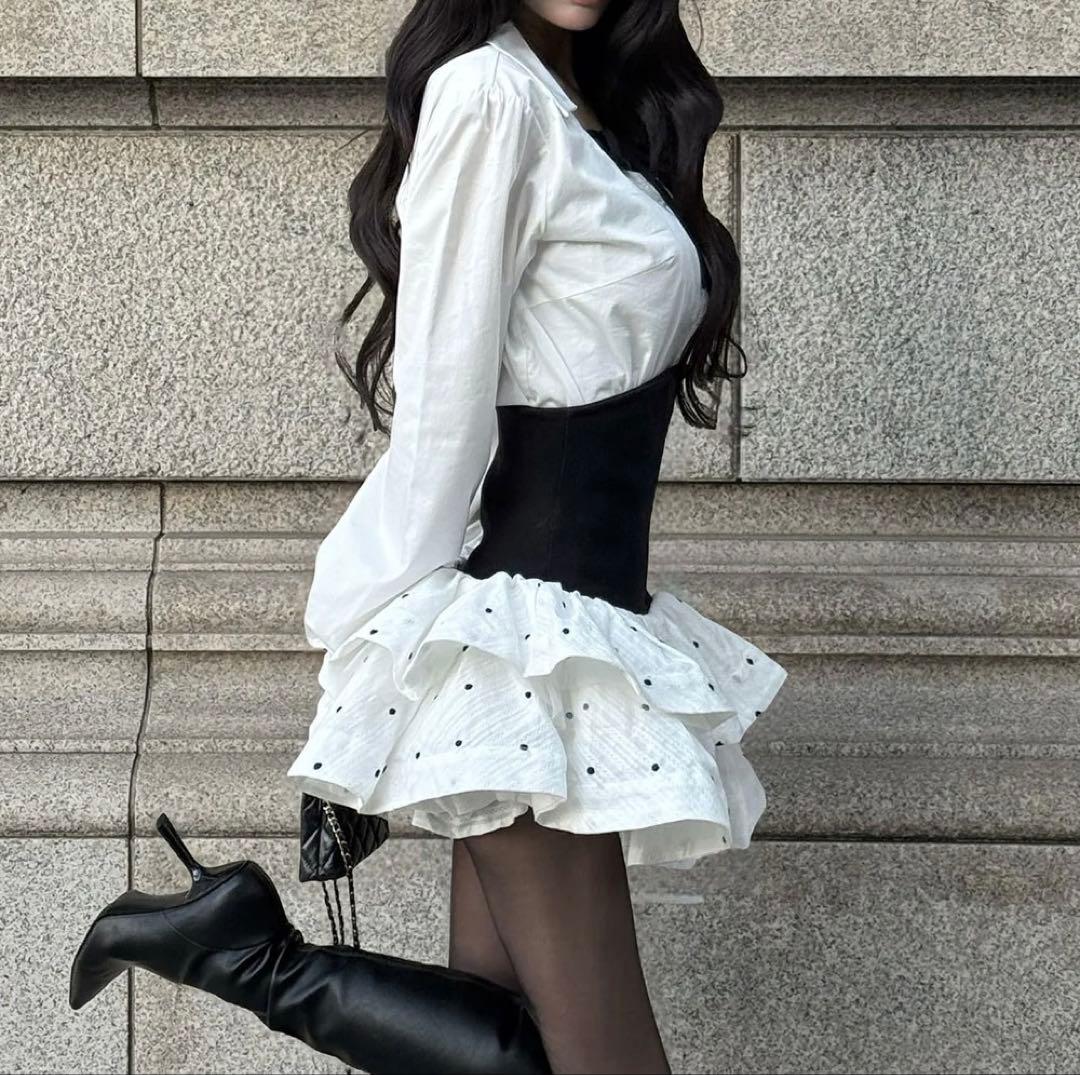 新品・未開封♡Darich♡ボリュームフレアセットアップ　FL size