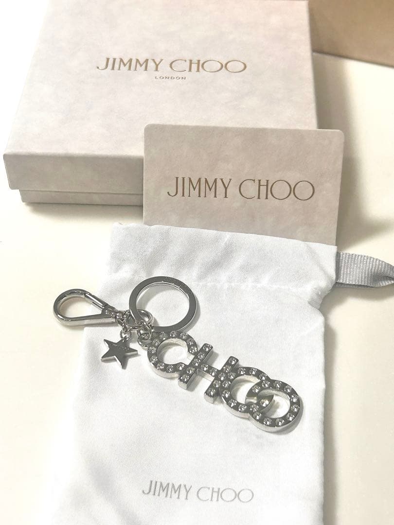 JIMMY CHOO新品未使用シルバー系キーリング