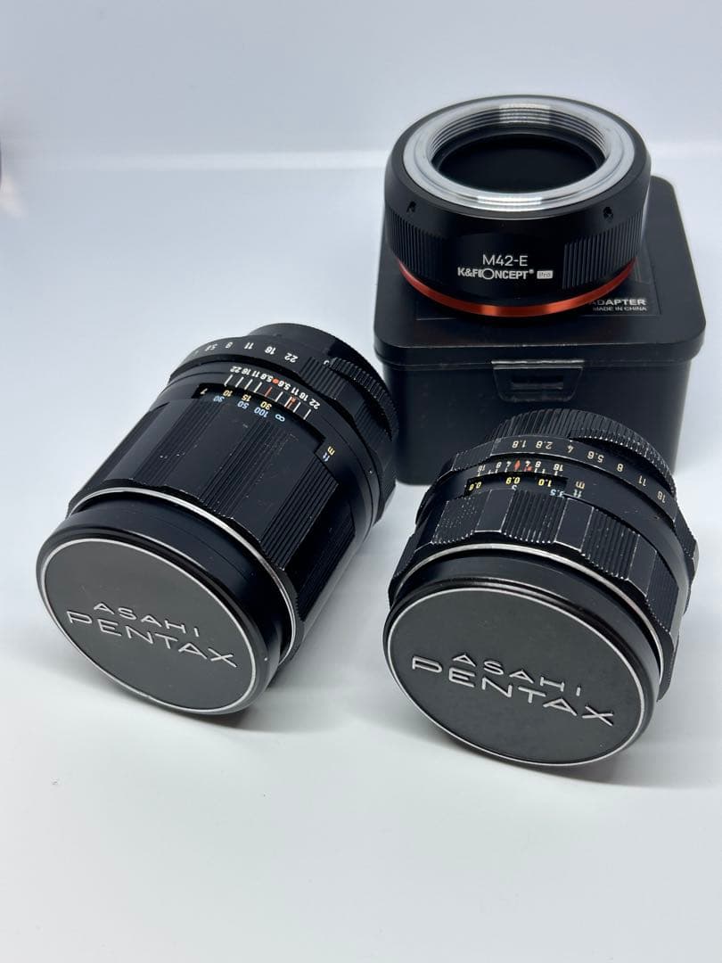 Super-Takumar 55mm f/1.8＋105mm f/2.8セット