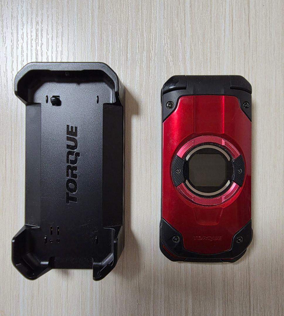 TORQUE X01フリップ式携帯電話 レッド